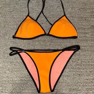 Victoria's Secret Orange and Black Bikini